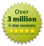 Over 3 million 5 start sessions